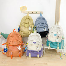 Lade das Bild in den Galerie-Viewer, Backpack Schoolbag Female New Japanese and Korean Style Ins Style Niche  Fresh Junior High School Students Large-Capacity
