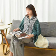Load image into Gallery viewer, Moisture Absorption Heating and Warm-Keeping Blanket Lunch Break Leg Covering Blanket Small Blanket Lazy Button Blanket
