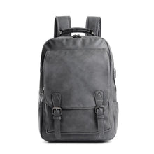 Lade das Bild in den Galerie-Viewer, Backpack Trendy Men  Student Travel Release Buckle Pu shoulder bag
