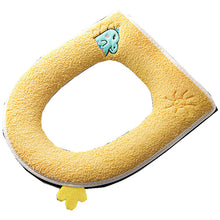 Load image into Gallery viewer, 3pcs Toilet Seat Cover Pads Zipper Household Winter Thicker    Washer Waterproof Plush
