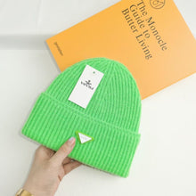 Load image into Gallery viewer, Warm Winter Knit Beanie Hats Autumn and Winter Hat Inverted Triangle Fashion Brand Casual Ear Protection Unisex
