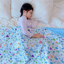 Lade das Bild in den Galerie-Viewer, Children's Spring Blanket Cotton Double Layer Cover Blanket Air Conditioning Blanket Autumn and Winter Comfort Quilt Small Blanket
