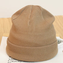 Lade das Bild in den Galerie-Viewer, Warm Winter Knit Beanie Hats All-Matching Woolen Cashmere Ear Protection Solid Color Leisure Pullover Unisex
