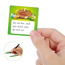 Load image into Gallery viewer, 2xXmas Christmas  Stickers Roll Label 200pcs Square Green Grass Colorful Egg Happy Easter Day Gift Decoration
