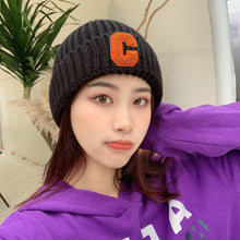Load image into Gallery viewer, Warm Winter Knit Beanie Hats Korean Wool All-Match Pink Solid Color Unisex
