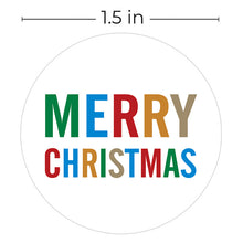 Load image into Gallery viewer, 2x500pcs Christmas Xmas Packaging Merry Christmas Christmas Stickers Gift Tags tape
