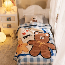 Load image into Gallery viewer, Flannel Single Layer Children's Blanket Cartoon Positioning Summer Air-Conditioning Kindergarten Nap Blanket
