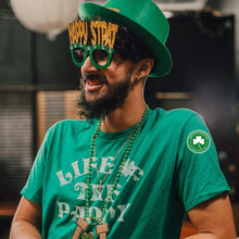 Load image into Gallery viewer, 2x500pcs Christmas Xmas St. Patrick&#39;s Day Irish Four-Leaf Clover Hat Wine Glass Decoration Stickers tape
