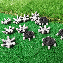 Lade das Bild in den Galerie-Viewer, 20PCs Golf Shoe Nails Fast Rotating Nail Black Gray Short Teeth
