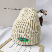Load image into Gallery viewer, Warm Winter Knit Beanie Hats Korean Wool All-Match Pink Solid Color Unisex
