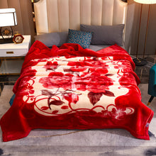 Lade das Bild in den Galerie-Viewer, Double Layer Laschel Blanket Thick Winter Warm Flannel Blanket Cover Blanket Coral Blanket Wedding Blanket
