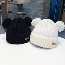Load image into Gallery viewer, Warm Winter Knit Beanie Hats Hat Women Korean Ins Cute Ears Autumn and Winter Thickening Wool Unisex
