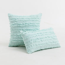 Load image into Gallery viewer, 2pcs Pillowcases 45 * 45cm Square Solid Color Cotton and Linen Cut Flower Tassel Sofa
