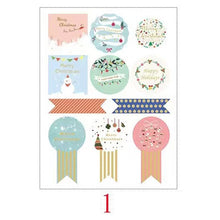 Load image into Gallery viewer, Gifts Various Special-Shaped Merry Christmas Stickers tape
