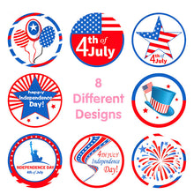 Load image into Gallery viewer, 2xXmas Christmas  Stickers Roll Label 8 Independence Day Independence Day Election Color Clothes Face
