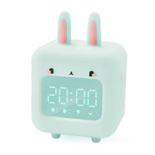 Load image into Gallery viewer, Smart Multi-Function Alarm Clock LED Display Naughty Rabbit SD Card Custom Ringtone Silicone Night Light for Children
