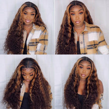 Load image into Gallery viewer, Women Wig African Small Curly Long Curly Hair Gradient Synthetic Wigs W116
