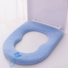 Load image into Gallery viewer, 3pcs Toilet Seat Thickened  Square Pear-Shaped Cushion Toilet Seat Cover
