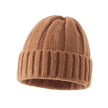 Load image into Gallery viewer, Warm Winter Knit Beanie Hats 2021 Korean Autumn and Winter  Light Board Strip Women Unisex
