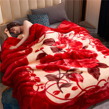 Load image into Gallery viewer, Blanket Running Volume Gift Double Layer Warm Thick Blanket Winter Wedding Laschel Blanket
