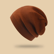Lade das Bild in den Galerie-Viewer, Warm Winter Knit Beanie Hats All-Matching Woolen Cashmere Ear Protection Solid Color Leisure Pullover Unisex
