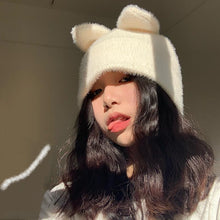 Lade das Bild in den Galerie-Viewer, Warm Winter Knit Beanie Hats Wool Cute Sweet Girl Unisex
