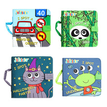 Load image into Gallery viewer, 3D Tear-Proof Guess Animal Space Car Cloth Book 0-3 Years Old Baby Early Education
