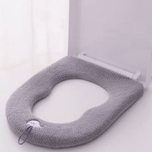 Load image into Gallery viewer, 3pcs Toilet Seat Thickened  Square Pear-Shaped Cushion Toilet Seat Cover
