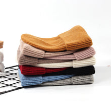 Lade das Bild in den Galerie-Viewer, Warm Winter Knit Beanie Hats Hat Women Korean Style Japanese Style Ins Style Cashmere Casual Woolen Yarn Unisex

