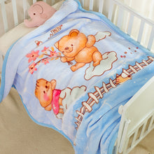 Lade das Bild in den Galerie-Viewer, Babies' Woolen Blanket Thick Double Layer Raschel Cartoon Extra Thick Autumn and Winter Small Cloud Blanket
