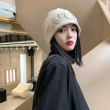 Load image into Gallery viewer, Warm Winter Knit Beanie Hats  Japanese Style Face-Looking Little Girl All-Match Earflaps Unisex
