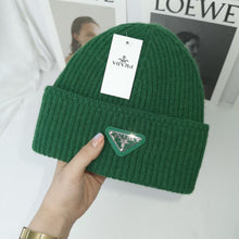 Load image into Gallery viewer, Warm Winter Knit Beanie Hats Autumn and Winter Hat Inverted Triangle Fashion Brand Casual Ear Protection Unisex
