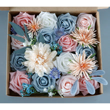 Load image into Gallery viewer, Pink Blue Flower Box Valentine's Day DIY Hand Holding Artifical Flower Home Decoration Wedding Bouquet
