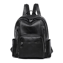 Load image into Gallery viewer, Backpack Korean Style Simple Trendy   Bag Soft Leather Casual Fashion Travel Large Capacity Schoolbag
