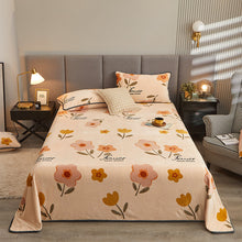 Lade das Bild in den Galerie-Viewer, Flannel Bed Sheet Fleece-Lined Thickened Double-Sided Coral Fleece Flannel Winter Milk Crystal Velvet Blanket
