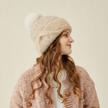 Load image into Gallery viewer, Warm Winter Knit Beanie Hats Women Autumn Adult Hair Ball Tapered Ear Protection Solid Color Woolen Unisex
