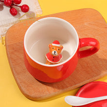 Load image into Gallery viewer, Xmax Christmas Cup Gift Three-Dimensional Animal Coffee Cute Mark Ceramic
