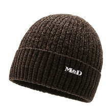 Load image into Gallery viewer, Warm Winter Knit Beanie Hats Cycling Cover Chenille Fleece-Lined Thickened Wool Scarf Unisex
