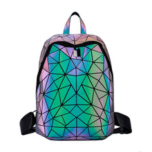 Load image into Gallery viewer, Folding Geometric Rhombus Backpack Fashion Large Capacity Student Schoolbag
