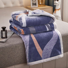 Lade das Bild in den Galerie-Viewer, Cloud Blanket Flannel Stepping into Foreign Trade Blanket Mink Fur Fabric Blanket Coral Fleece Nap Blanket
