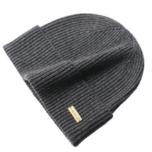Load image into Gallery viewer, Warm Winter Knit Beanie Hats Solid Color Cashmere Wool Hat Men's Thickened Unisex
