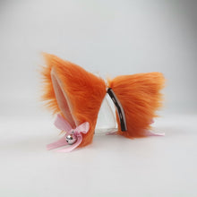 Lade das Bild in den Galerie-Viewer, 2x Halloween Xmas Christmas Gifts Decoration Anime Party Cat Ears Barrettes Lolita Adult Lady like Woman Fox Bow
