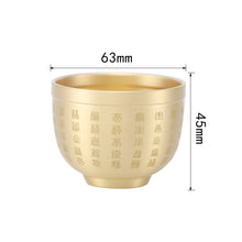 Lade das Bild in den Galerie-Viewer, Ashtray Decorative Decoration Baifu Pot Cup Pure Brass Fortune Rice Pot Incense Burner Treasure Bowl
