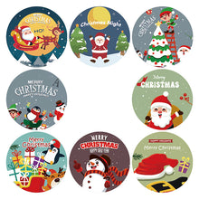 Load image into Gallery viewer, 2x500pcs Christmas Xmas Merry Christmas Santa Claus Sticker Adhesive Gift Label tape
