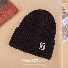 Load image into Gallery viewer, Warm Winter Knit Beanie Hats Autumn and Winter  Korean Style Embroidered Hat Unisex
