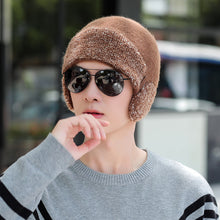 Lade das Bild in den Galerie-Viewer, Warm Winter Knit Beanie Hats Earflaps Cap Male Wool Pullover Thickened Unisex
