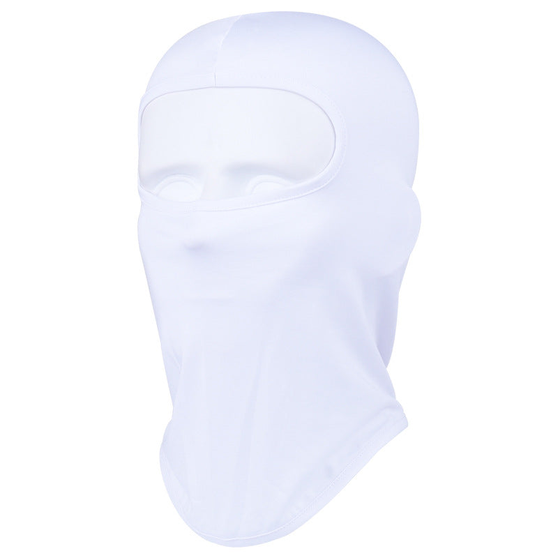 2PCs Bandana Sweat-Absorbent Quick-Drying Sun Mask Summer Ice Silk Face Mask Cycling