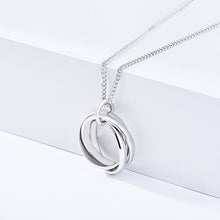 Lade das Bild in den Galerie-Viewer, S925 Silver Necklace Classic Mother Day Gift for Women and Girls Geometric Circle
