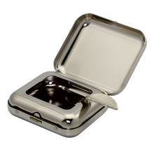 Load image into Gallery viewer, Ashtray Silver Tinplate Lightweight Creative Stylish s Outdoor Travel Japanese Quality Ashtray
