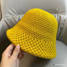 Lade das Bild in den Galerie-Viewer, Warm Winter Knit Beanie Hats Bucket Hat Fashion All-Match Bucket Spring and Autumn Unisex
